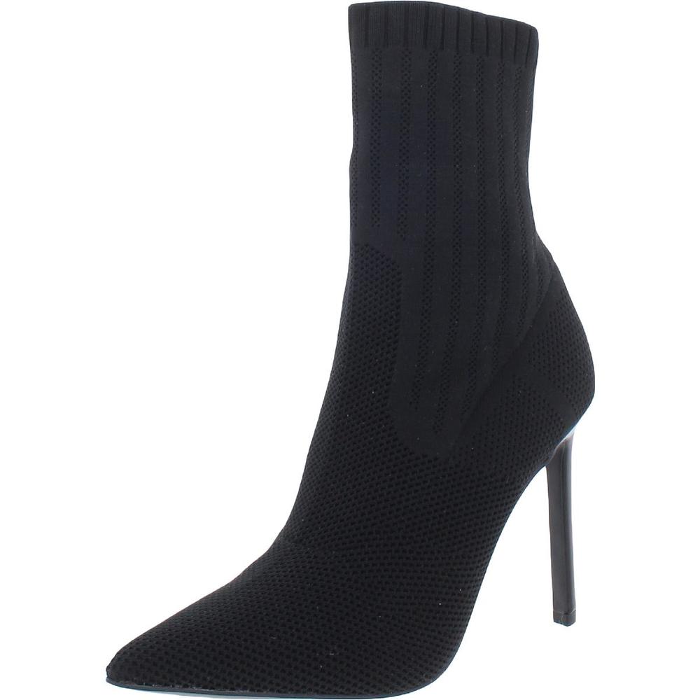 Steve Madden Black Sock Bootie Stiletto Heel
